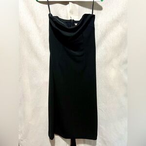 Banana Republic Ribbed Strapless Black Cocktail Dress